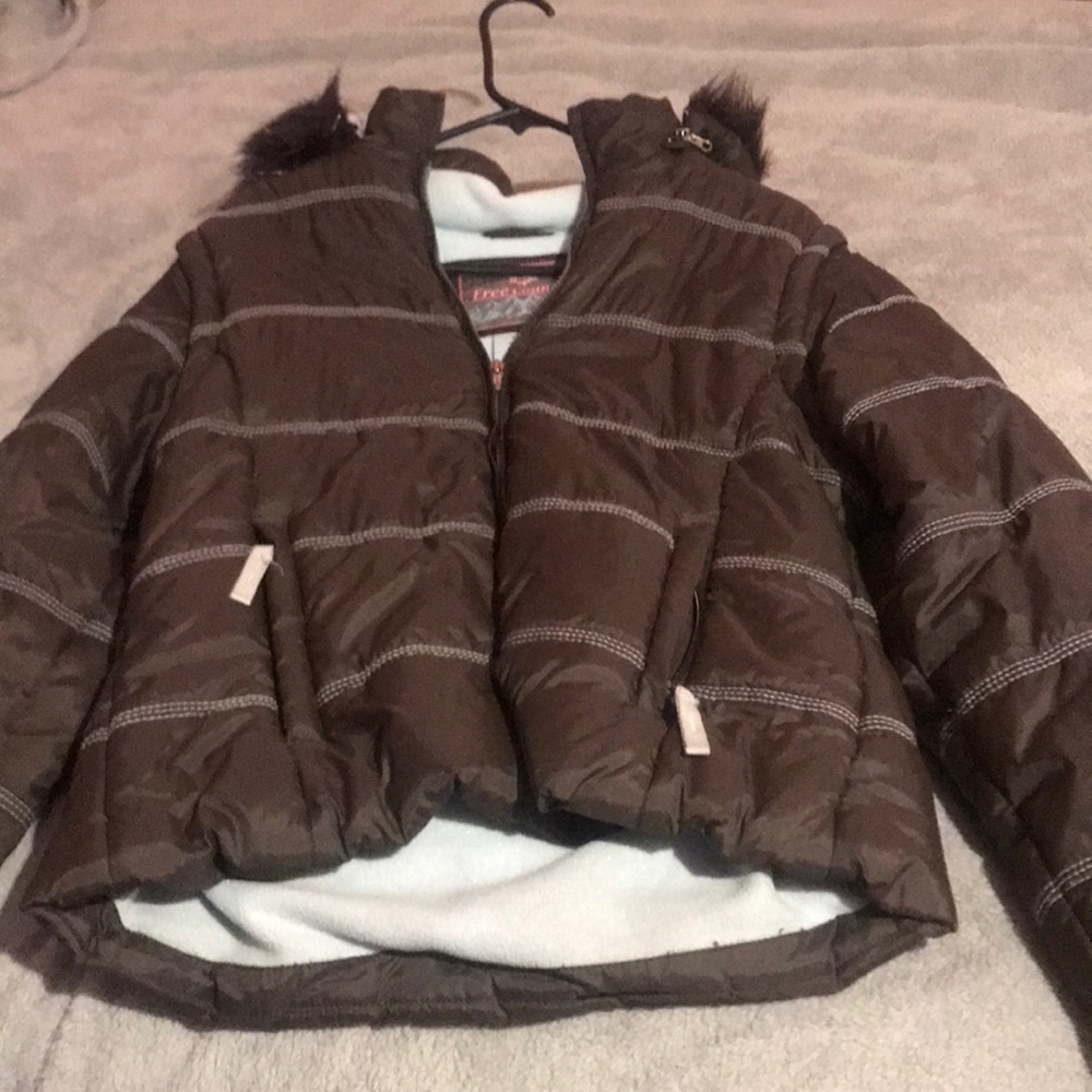 Brown x-large free country winter jacket